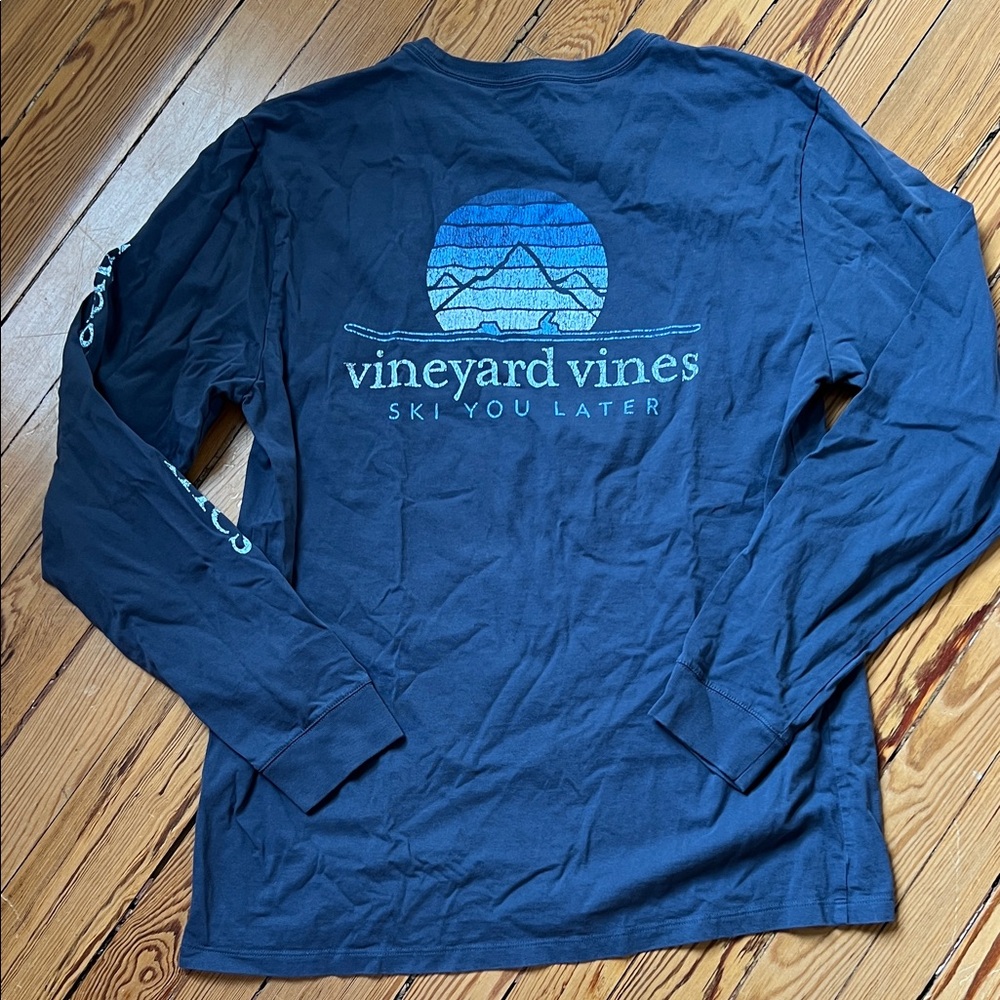 Vineyard Vines Ski You Later Mountain Long-Sleeve Tee with